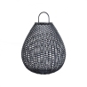 Lampada lanterna da giardino solare moderna in rattan nero Maytoni Plet Promozione