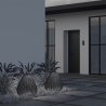 Lampada lanterna da giardino solare moderna in rattan nero Maytoni Plet Vendita