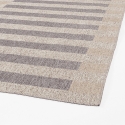 Tappeto per esterno interno in poliestere grigio marrone beige Hada Saldi