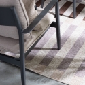 Tappeto per esterno interno in poliestere grigio marrone beige Hada Offerta