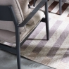 Tappeto per esterno interno in poliestere grigio marrone beige Hada Offerta