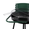 Barbecue a carbonella con ruote e griglia rotonda Ø 48cm regolabile Kivra Sconti