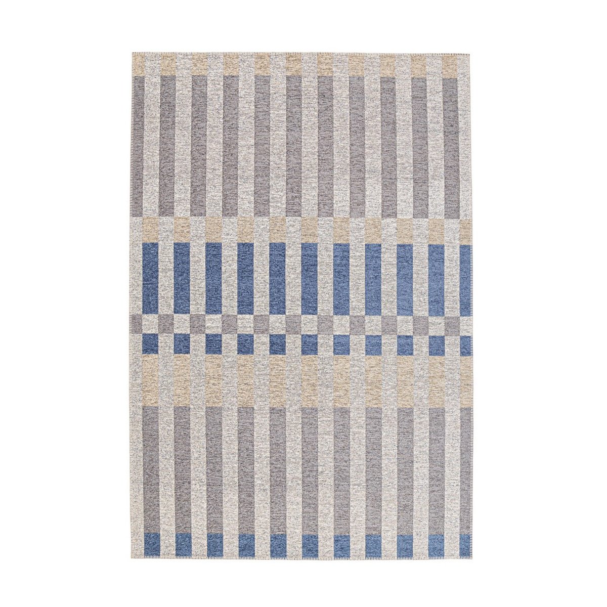 Tappeto da esterno interno blu beige grigio poliestere Bizzotto Hada Promozione