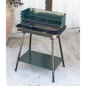 Barbecue a carbonella con griglia regolabile 58x38xh82cm Grilza Vendita
