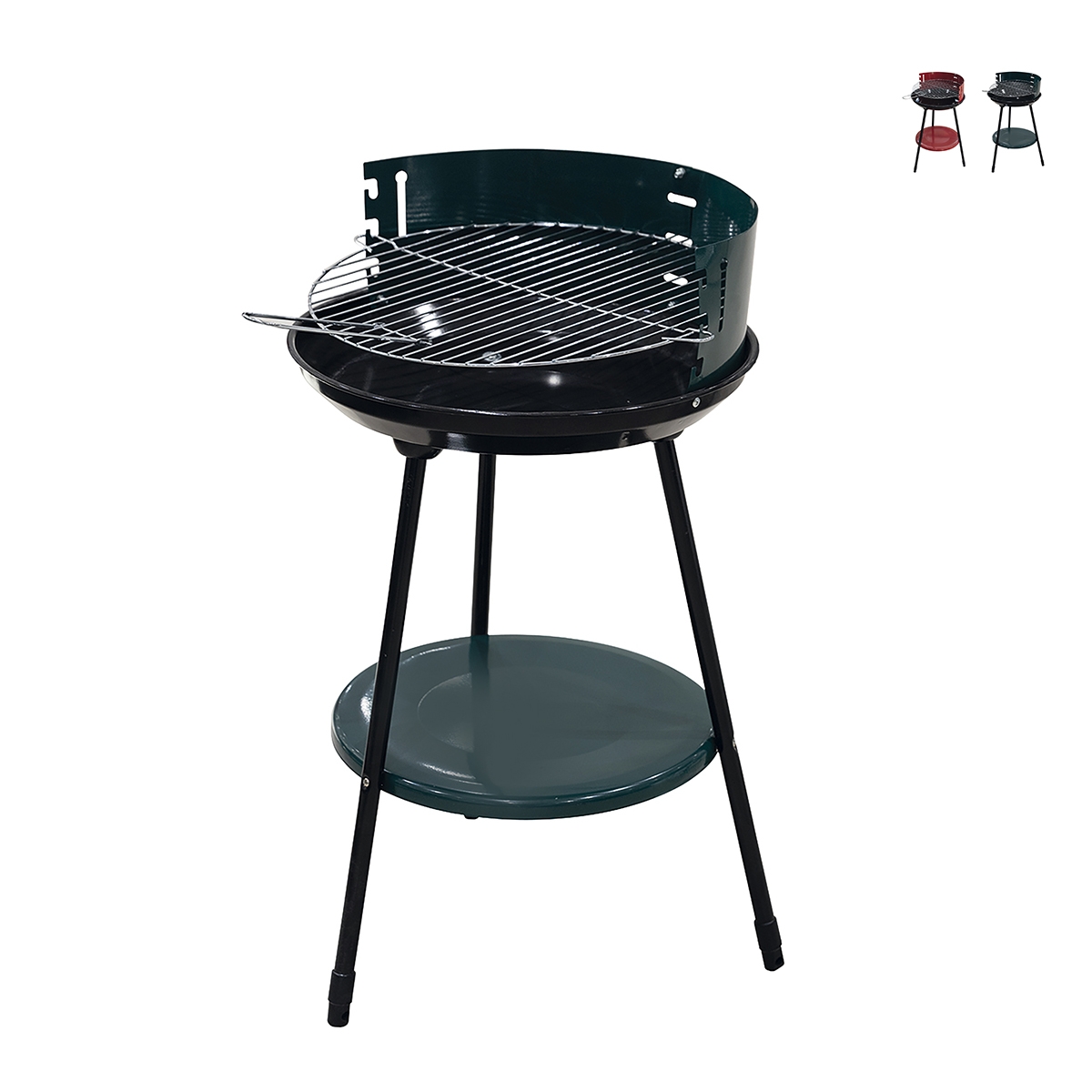 Barbecue a carbonella rotondo griglia Ø 42cm regolabile in altezza Zafro Promozione Barbecue a carbonella rotondo griglia Ø 42cm regolabile in altezza Zafro Promozione