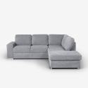 Divano letto 3 posti penisola chaise longue a destra contenitore Belka Offerta