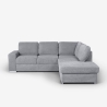 Divano letto 3 posti penisola chaise longue a destra contenitore Belka Offerta