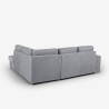 Divano letto 3 posti penisola chaise longue a destra contenitore Belka Sconti