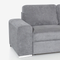 Divano letto 3 posti penisola chaise longue a destra contenitore Belka Catalogo