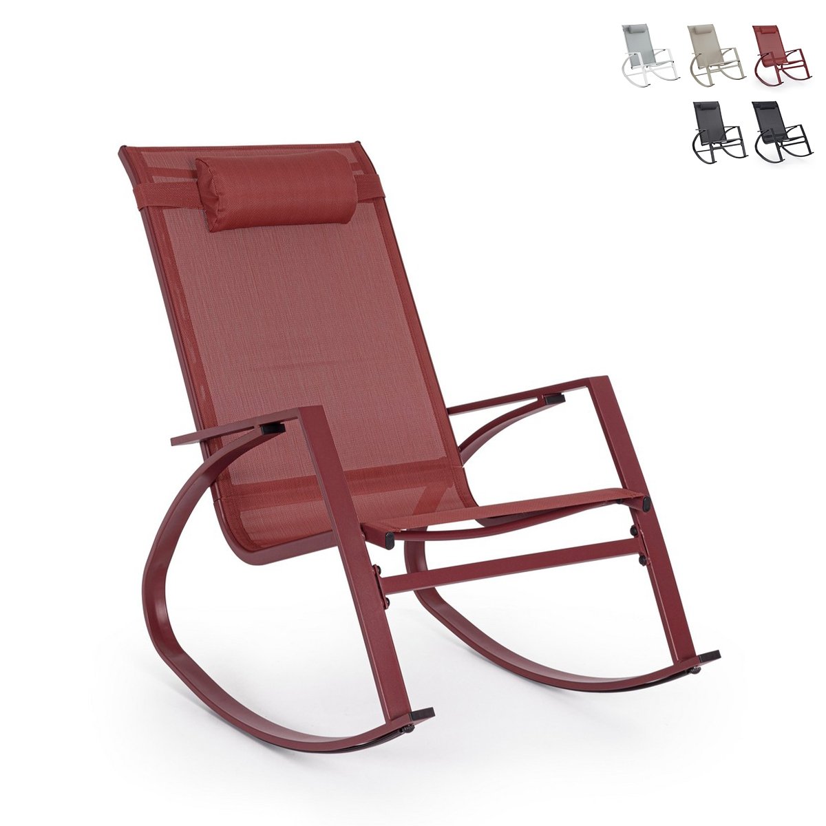 Poltrona a dondolo design moderno per esterno Bizzotto Demid New
