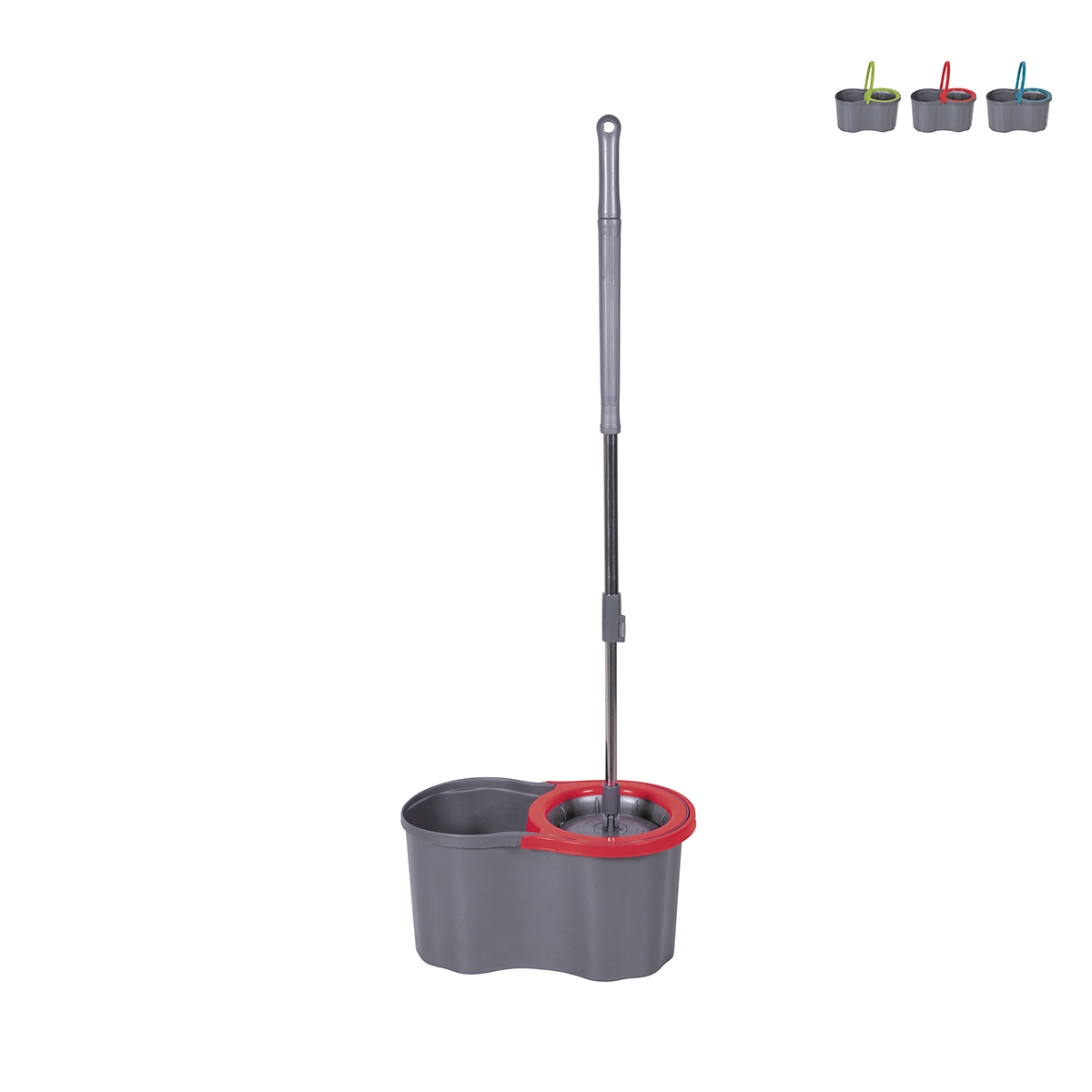 Mop lavapavimenti rotante con fiocco tondo secchio 16l Super Mop Stock