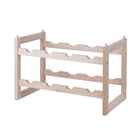 Portabottiglie impilabile in legno di abete per 8 bottiglie Celleris Promozione