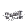 Batteria di pentole e padelle da 15 pezzi in acciaio inox Ardia Promozione
