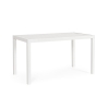 Tavolo da esterno moderno rettangolare 130x68cm in alluminio Bizzotto Hilde Sconti