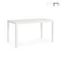 Tavolo da esterno moderno rettangolare 130x68cm in alluminio Bizzotto Hilde Promozione