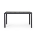 Tavolo da esterno moderno rettangolare 130x68cm in alluminio Bizzotto Hilde Misure