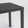 Tavolo da esterno moderno rettangolare 130x68cm in alluminio Bizzotto Hilde Prezzo