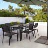 Tavolo da esterno moderno rettangolare 130x68cm in alluminio Bizzotto Hilde Saldi