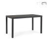 Tavolo da esterno moderno rettangolare 130x68cm in alluminio Bizzotto Hilde Offerta
