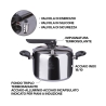 Pentola a pressione 5L in acciaio inox induzione Nabo Modello