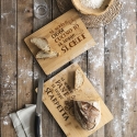 Tagliere da cucina in legno 39x28cm Si scrive pane, si legge scarpetta Vendita