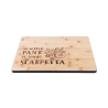Tagliere da cucina in legno 39x28cm Si scrive pane, si legge scarpetta Offerta