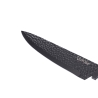 Ceppo nero con 5 coltelli in acciaio inox effetto martellato Piko Sconti