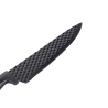 Ceppo nero con 5 coltelli in acciaio inox effetto martellato Piko Saldi