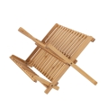 Scolapiatti e bicchieri pieghevole in legno di bambù 45x28x25 cm Ravi Promozione