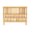 Scolapiatti e bicchieri pieghevole in legno di bambù 45x28x25 cm Ravi Saldi