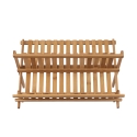 Scolapiatti e bicchieri pieghevole in legno di bambù 45x28x25 cm Ravi Catalogo