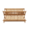 Scolapiatti e bicchieri pieghevole in legno di bambù 45x28x25 cm Ravi Catalogo