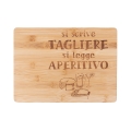 Tagliere in legno 33x24 cm Si scrive tagliere, si legge aperitivo Promozione