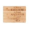Tagliere in legno 33x24 cm Si scrive tagliere, si legge aperitivo Promozione