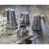 Caffettiera moka 6 tazze in acciaio inox manico effetto legno Riko Vendita