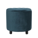 Pouf contenitore rotondo multiuso vintage Kursa Acquisto