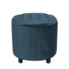 Pouf contenitore rotondo multiuso vintage Kursa 