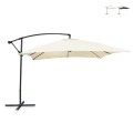 Ombrellone da giardino 3x3m a braccio laterale Kios Promozione