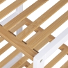 Mobiletto bagno portaoggetti 4 ripiani in bambù e MDF Tavro Stock