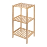 Mobiletto bagno porta oggetti 3 ripiani in bambù e MDF Mivo Catalogo