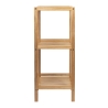 Mobiletto bagno porta oggetti 3 ripiani in bambù e MDF Mivo Stock