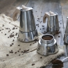 Moka caffettiera 2 tazze in acciaio inox manico effetto legno Riko Vendita