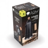 Caffettiera moka 4 tazze in alluminio nero manico in legno Industry Offerta
