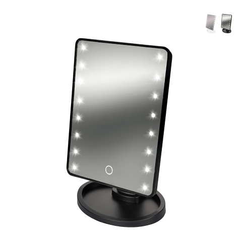 Specchio make-up da tavolo con luci LED dimmerabile Hollywood Promozione
