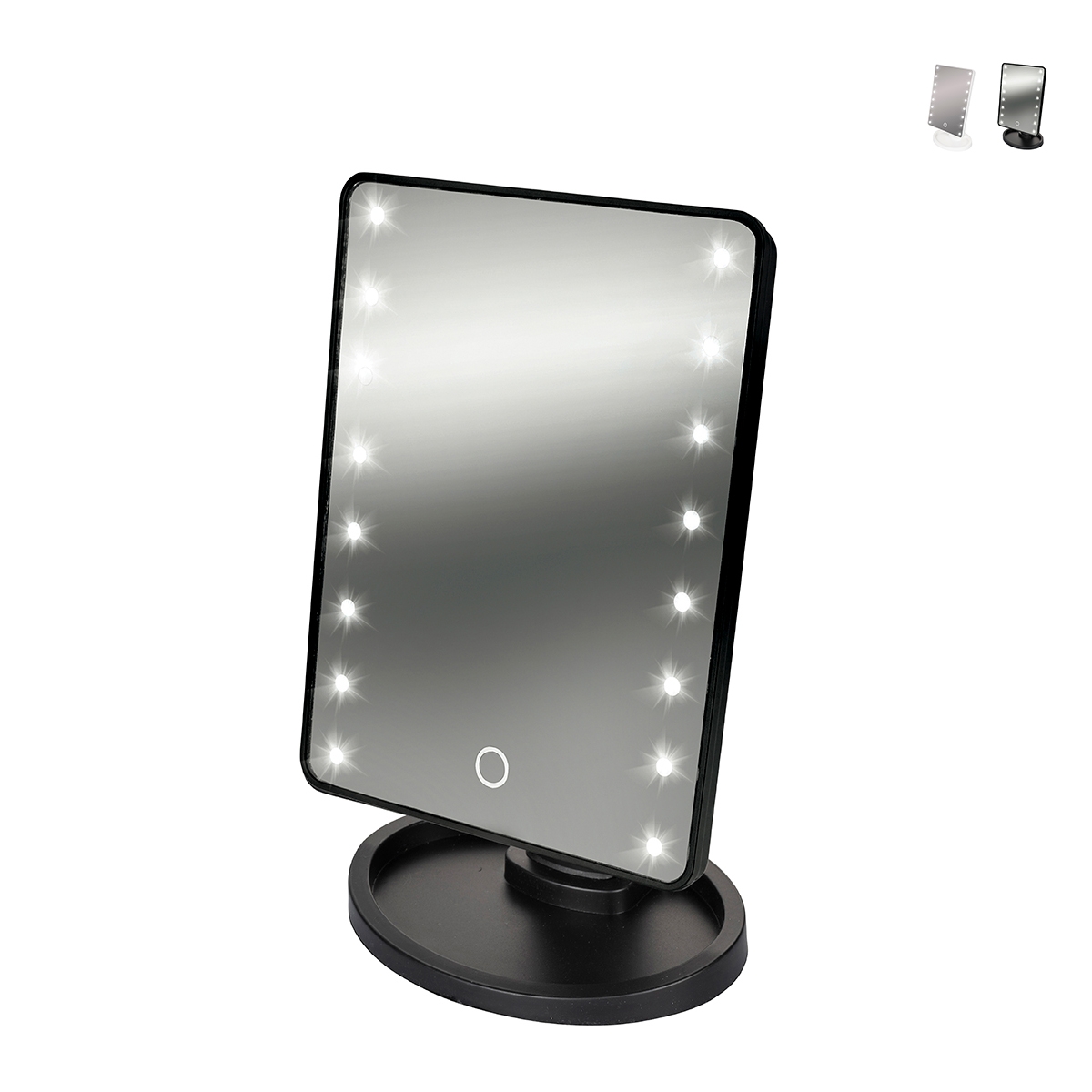 Specchio make-up da tavolo con luci LED dimmerabile Hollywood