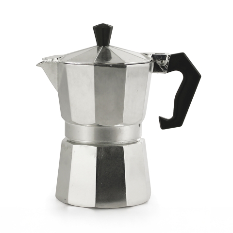 Caffettiera classica moka da caffè 3 tazze in alluminio Morning Promozione