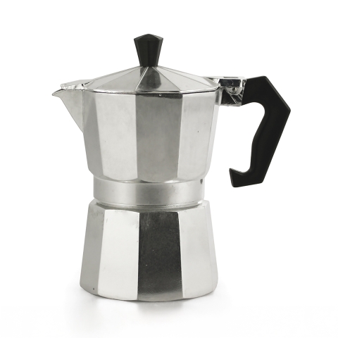 Moka classica da caffè espresso caffettiera 1 tazza in alluminio Morning Promozione