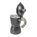 Caffettiera 6 tazze moka da caffè con manico effetto legno Buon Caffè Offerta