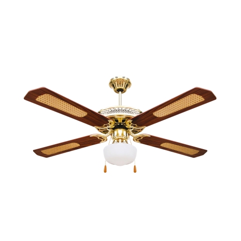 Ventilatore a soffitto 4 pale con luce e funzione reverse 70W Windy Promozione