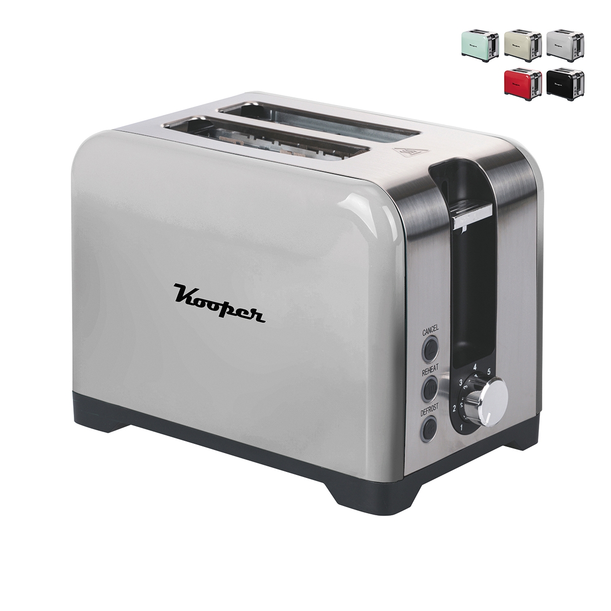 Tostapane stile vintage 2 aperture con funzione timer e defrost Tepak Stock Tostapane stile vintage 2 aperture con funzione timer e defrost Tepak Stock